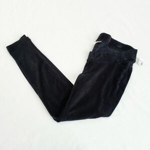 NWOT Two Hearts Maternity Corduroy Skinny Pants Black XL